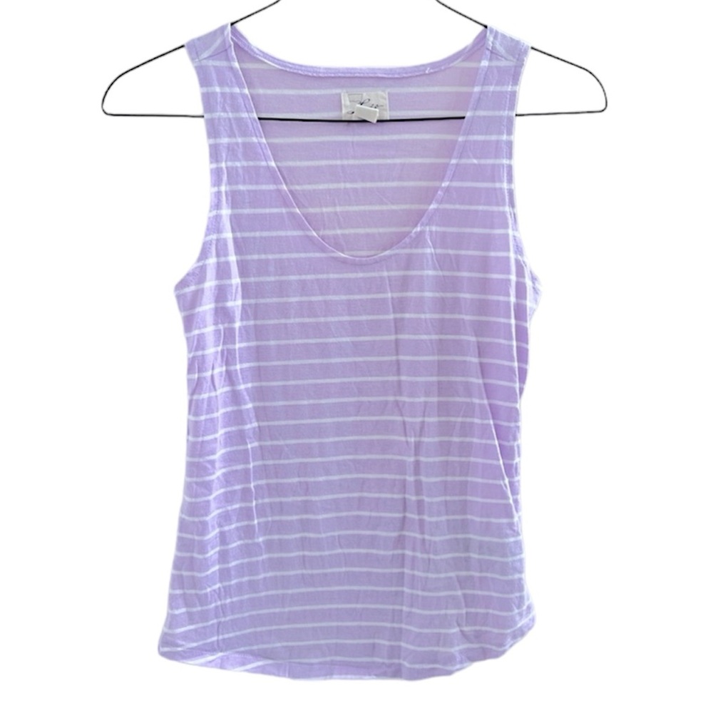 Levi’s Coastal Stripe Soft Tank Top Lilac/White Stripe Women’s Size Small
